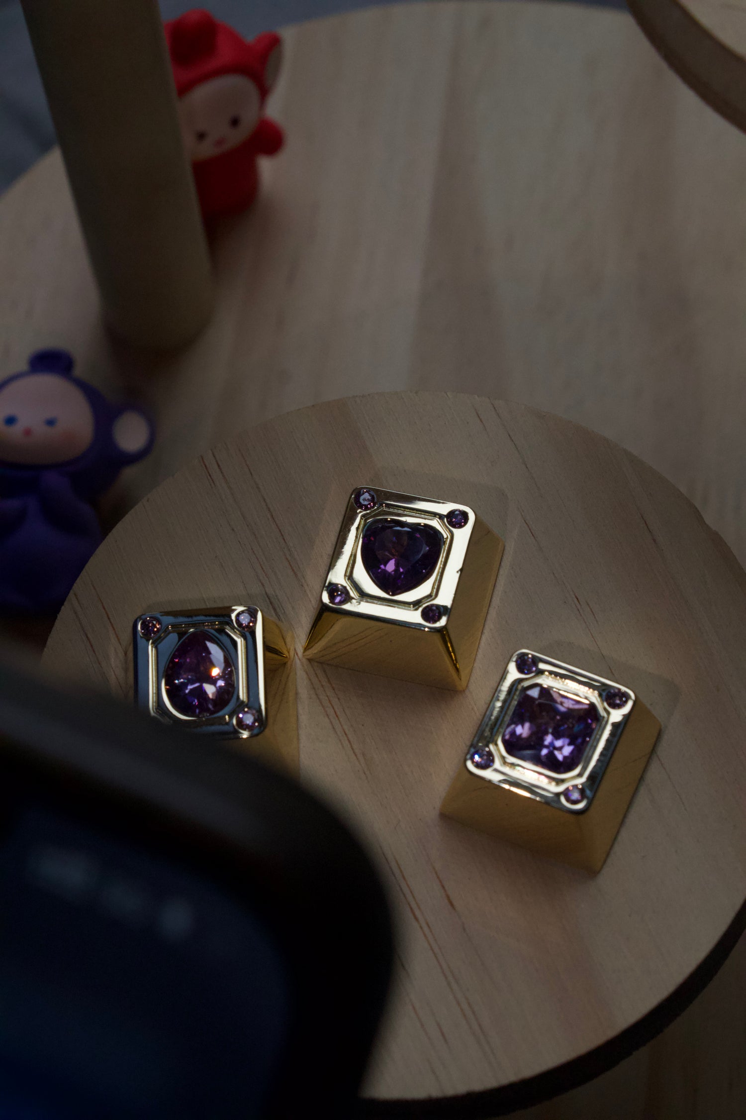 Diamond Star Theme, Imitation Diamond Metal Keycap Base Personalized Keycap Original Factory R4 Highly Decorative Keycap