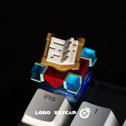 Minecraft Enchanting Table Transparent Resin Mechanical Keyboard Keycaps Single Personality Keycaps