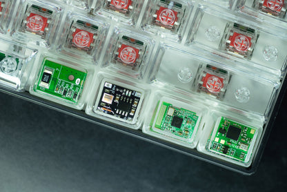 Circuit board design personalized keycaps Crystal drops of glue sealing circuit board decorative keycaps