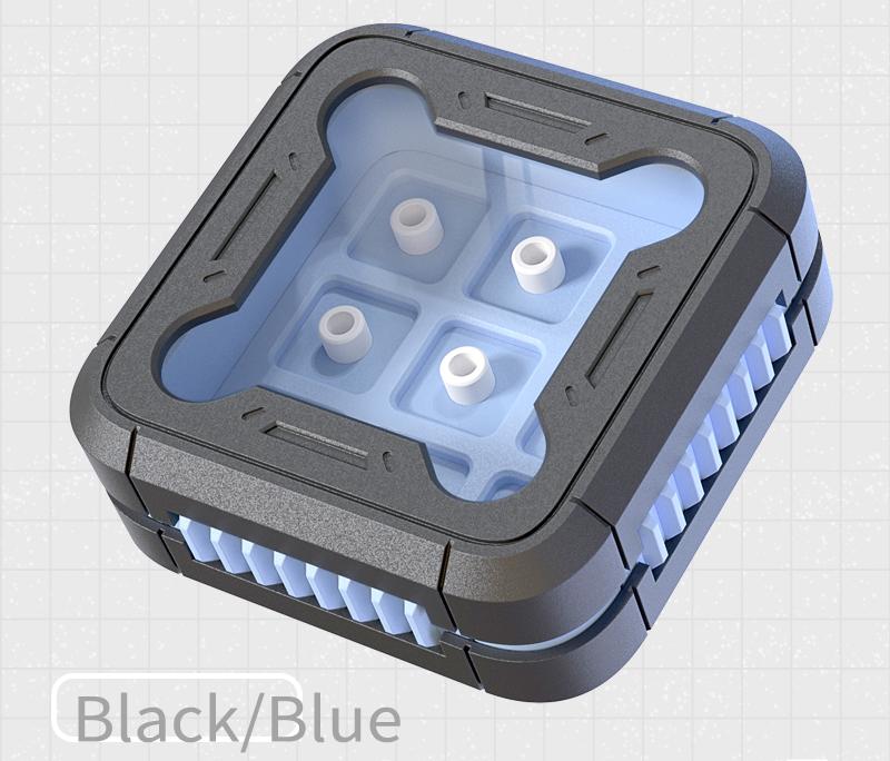 9-key spacecraft design, 3D printed resin keycap box, personalized keycap storage box, dust-proof magnetic absorption nano keycap customized display keycap box with multiple colors to choose from
