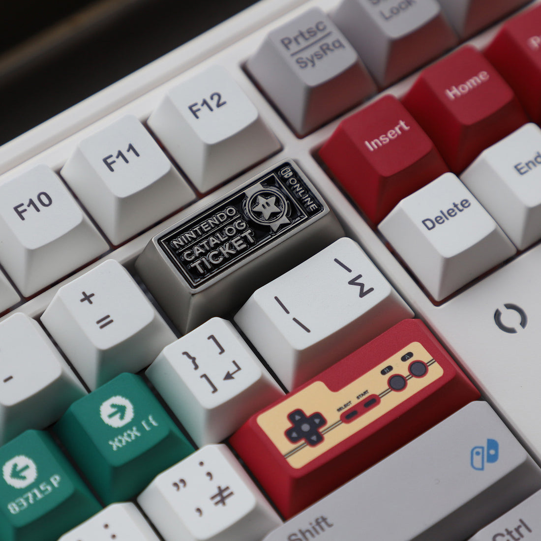 NS Game Theme, 2U Backspace Key, Metal Personalized Keycaps, Game Keycaps
