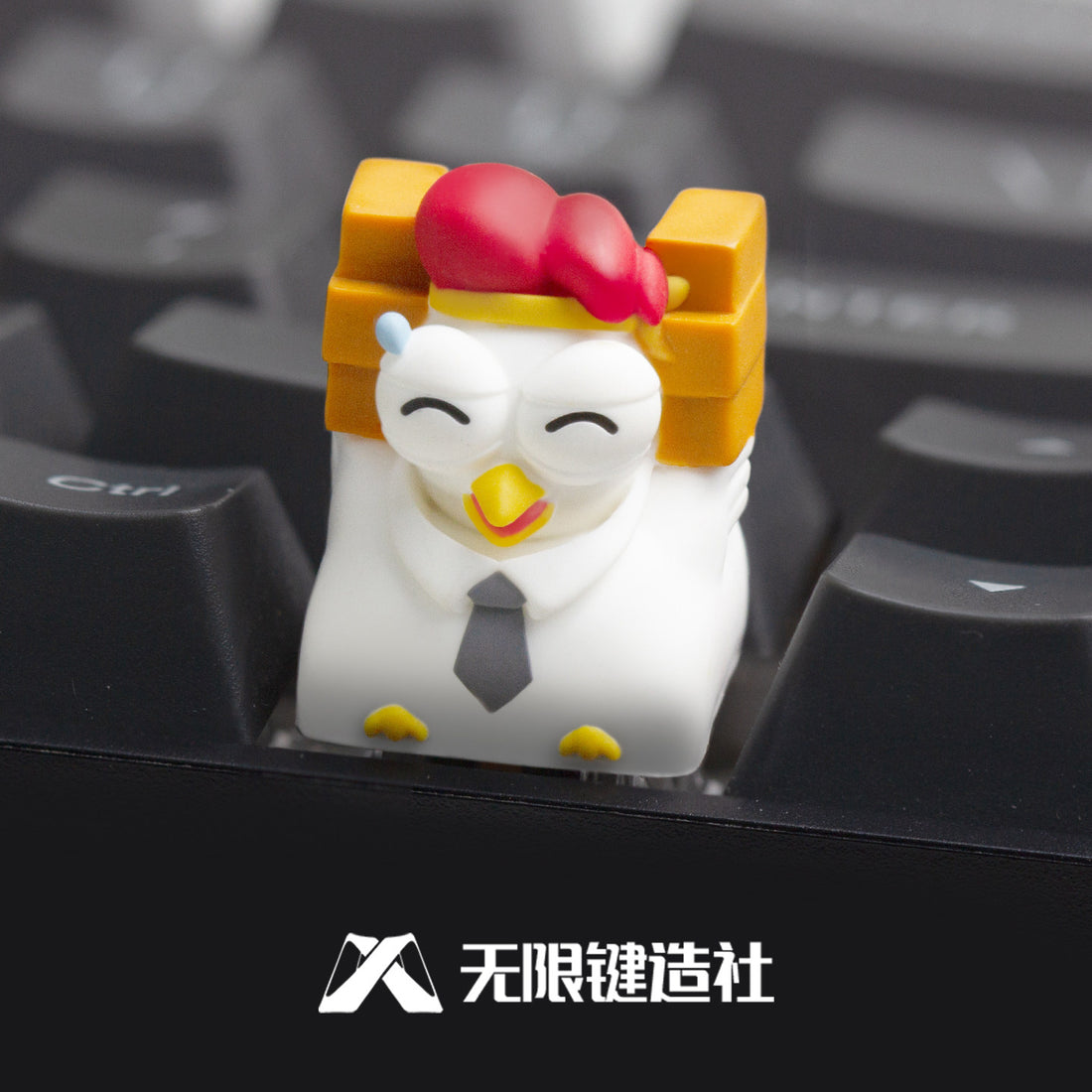 Working Chicken Series Personalized Keycaps Multi color Resin Molding Cute and Funny Resin Mechanical Key Decoration Keycaps