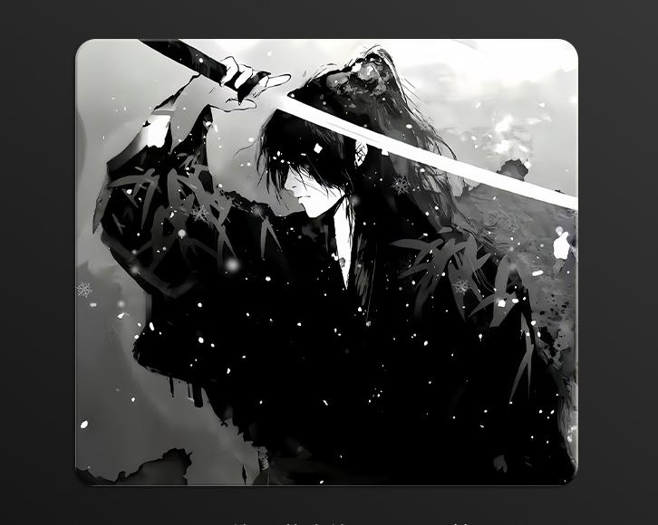 Tempered glass micro etching process mouse pad, high-definition pattern customized professional mouse pad（+6）