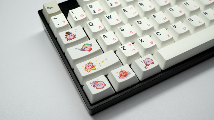 Star Kirby, Heat Sublimation Personalized Pattern 1U, PTB Material Personalized Decorative Keycap Set
