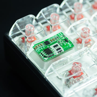 Circuit board design personalized keycaps Crystal drops of glue sealing circuit board decorative keycaps
