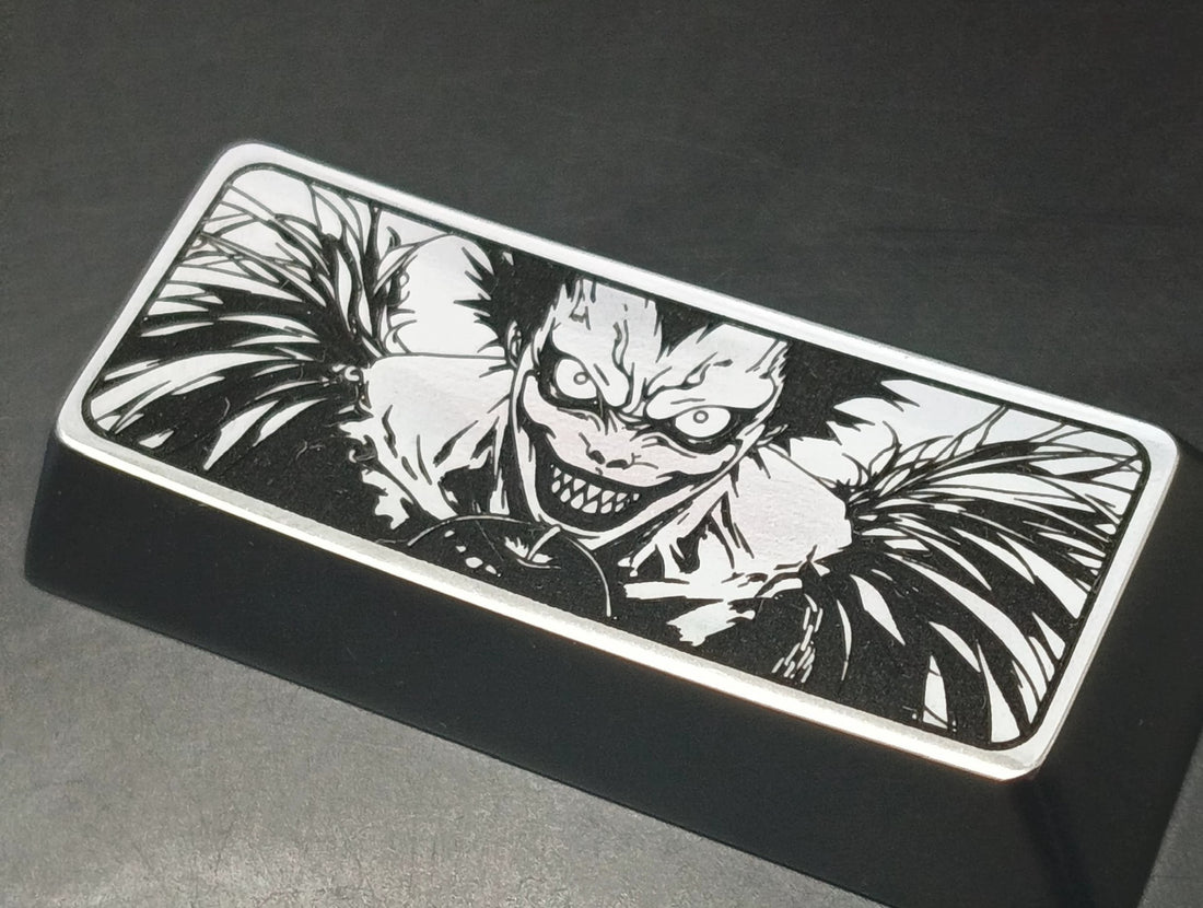 Death Note, Ryuk, 2.25U zinc alloy (customizable titanium alloy) personalized keycaps, decorative keycaps for anime, gaming, and cultural merchandise