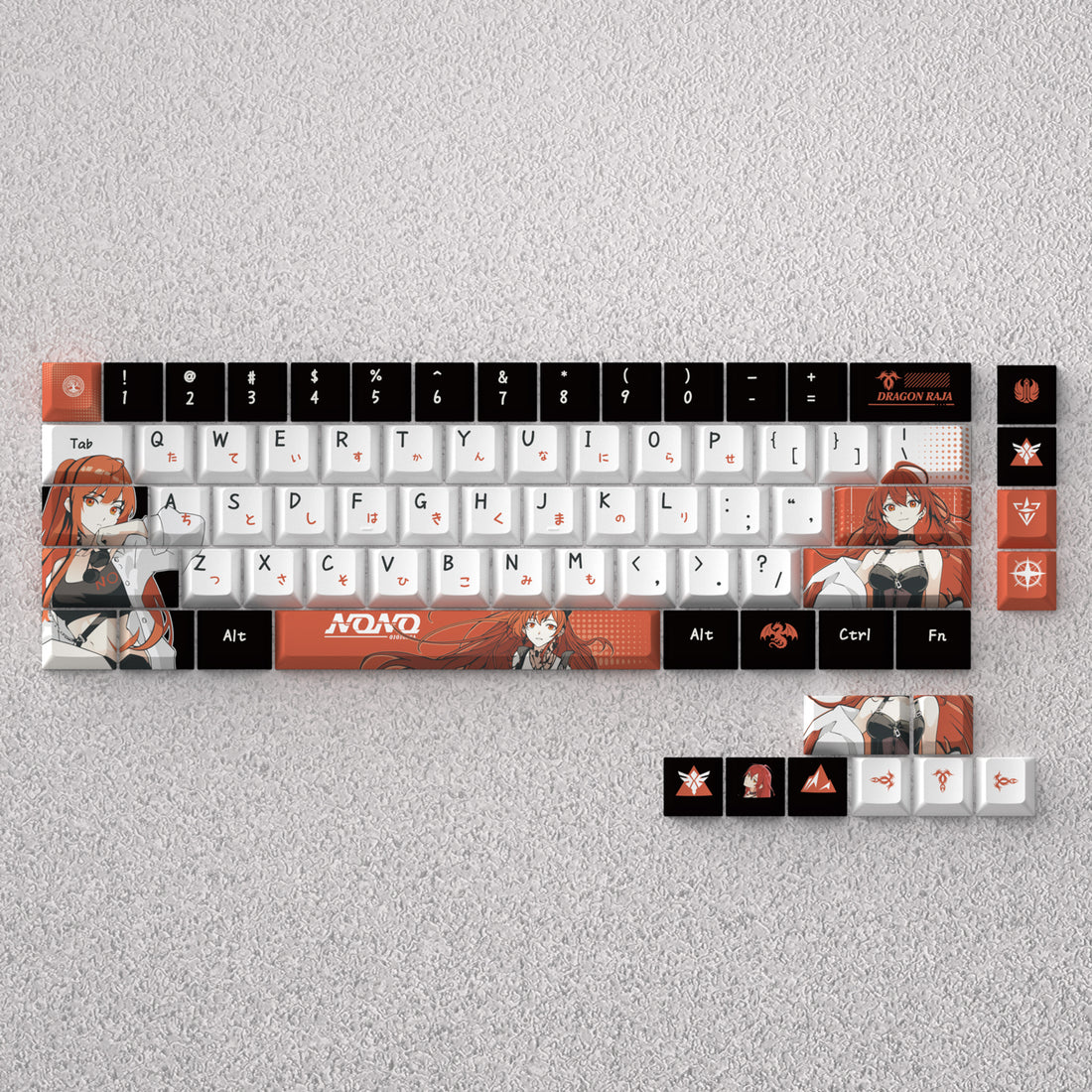 Dragon Witch Nono, Anime Game Creative Personalized Keycap Set PBT Material Original Factory Height Sublimation Printing