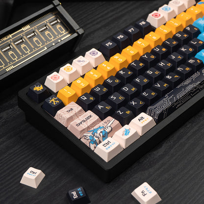Digimon theme mechanical keyboard set keycap animation peripheral anime PBT sublimation original factory height