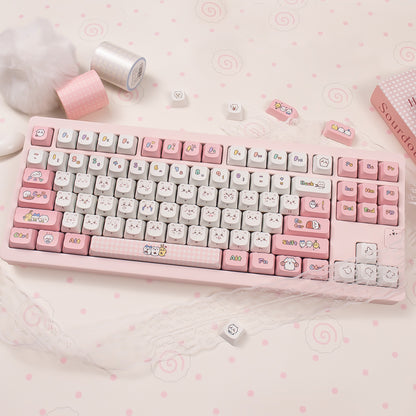 Chiikawa theme, PBT material MOA height Sublimation creative personalized keycap set