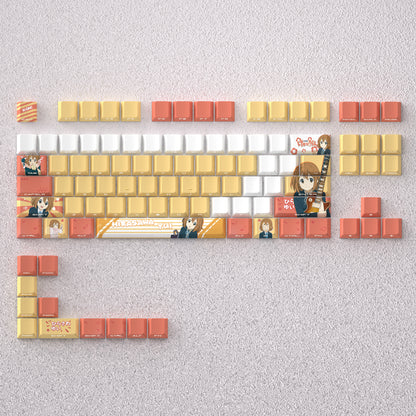 K-ON！ 、 K-ON！ Theme keycaps, Hirasawa Yui anime game creative personalized keycap set PBT material factory height Sublimation printing