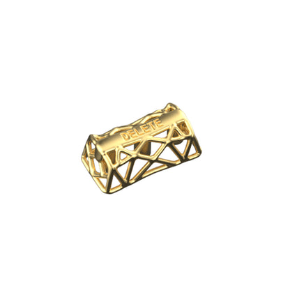 Imitation metal texture, hollow design, resin material, mechanical keyboard decorative keycaps with metal texture and personalized paint surface.