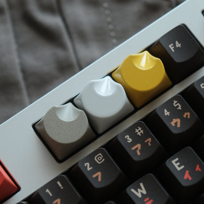 Minimalist Moon Metal Keycaps, Personalized Minimalist Keycaps, CNC Single Keycaps, Original Factory R4 1u Mechanical Keyboard, ESC Keycaps