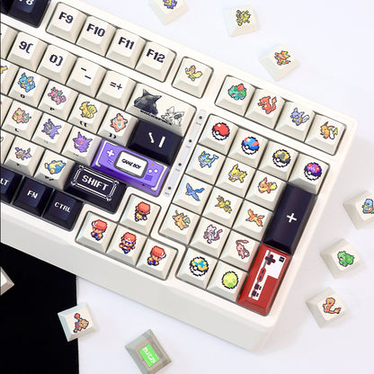 Original Pok é mon game keycap pixel wind mechanical keyboard cap PBT five sided thermal sublimation factory height