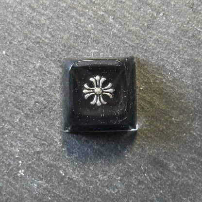 Chrome Hearts, Crystal drops of glue series, trendy fashion items, personalized keycaps, handmade keycaps