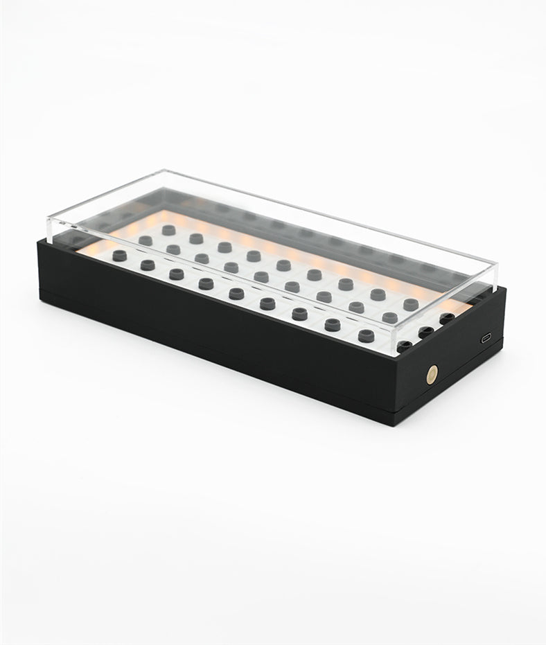 4X10 resin 3D printed magnetic keycap 40 key storage box display box dustproof personalized keycap storage box