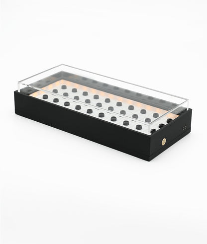 4X10 resin 3D printed magnetic keycap 40 key storage box display box dustproof personalized keycap storage box