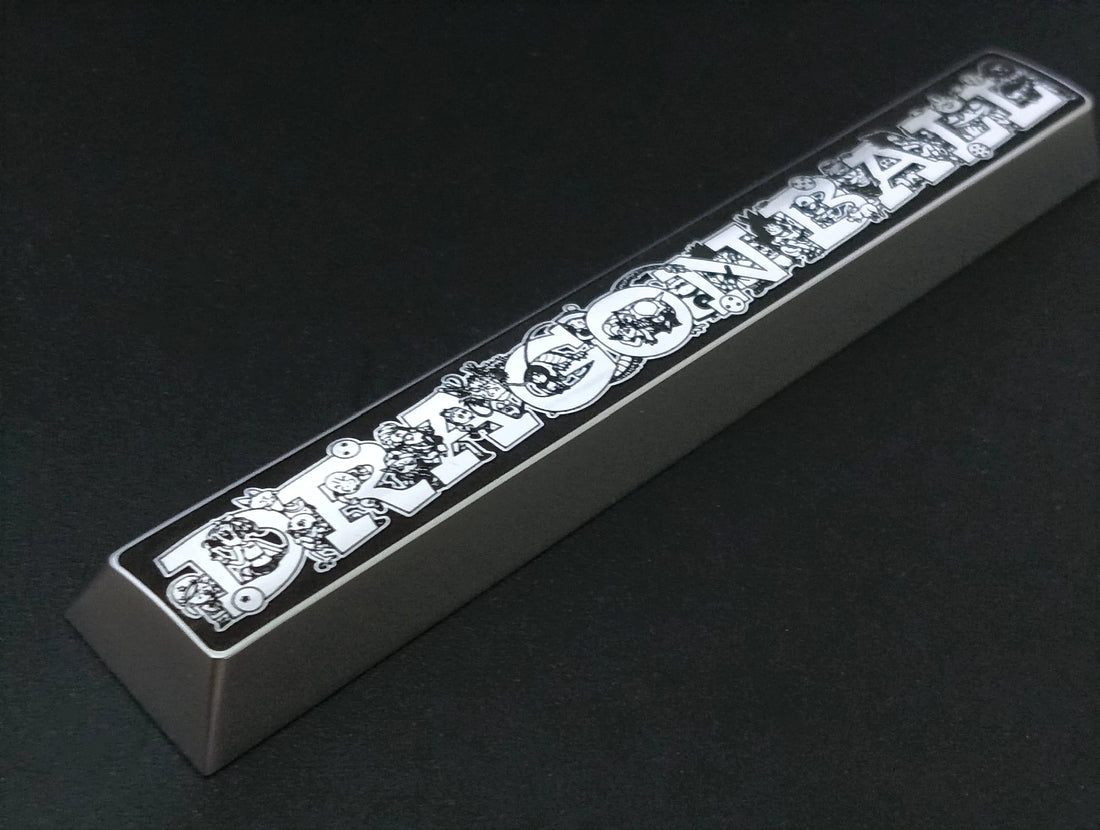 Dragon Ball themed spacebar, 6.25U metal personalized keycaps, cultural and creative keycaps for anime and gaming peripherals