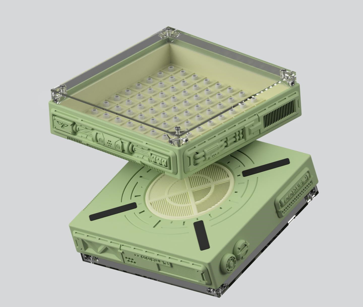 Plant100v2 keycap hibernation cabin storage display box 3D printing customized dustproof table decoration customization