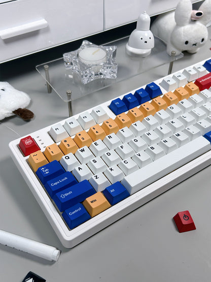 Mobile Suit Gundam themed mecha style keycap anime peripheral mechanical keycap five sided thermal sublimation PBT personalized keycap set