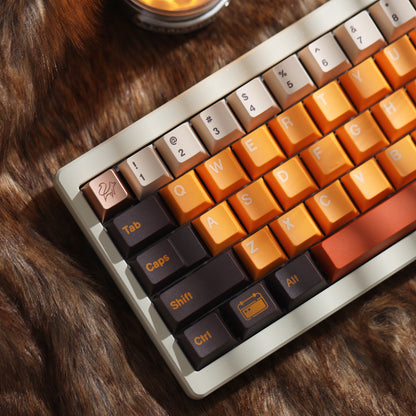 Fox metal keycaps, personalized and simple metal keycaps, CNC R4 high mechanical keyboard decoration keycaps