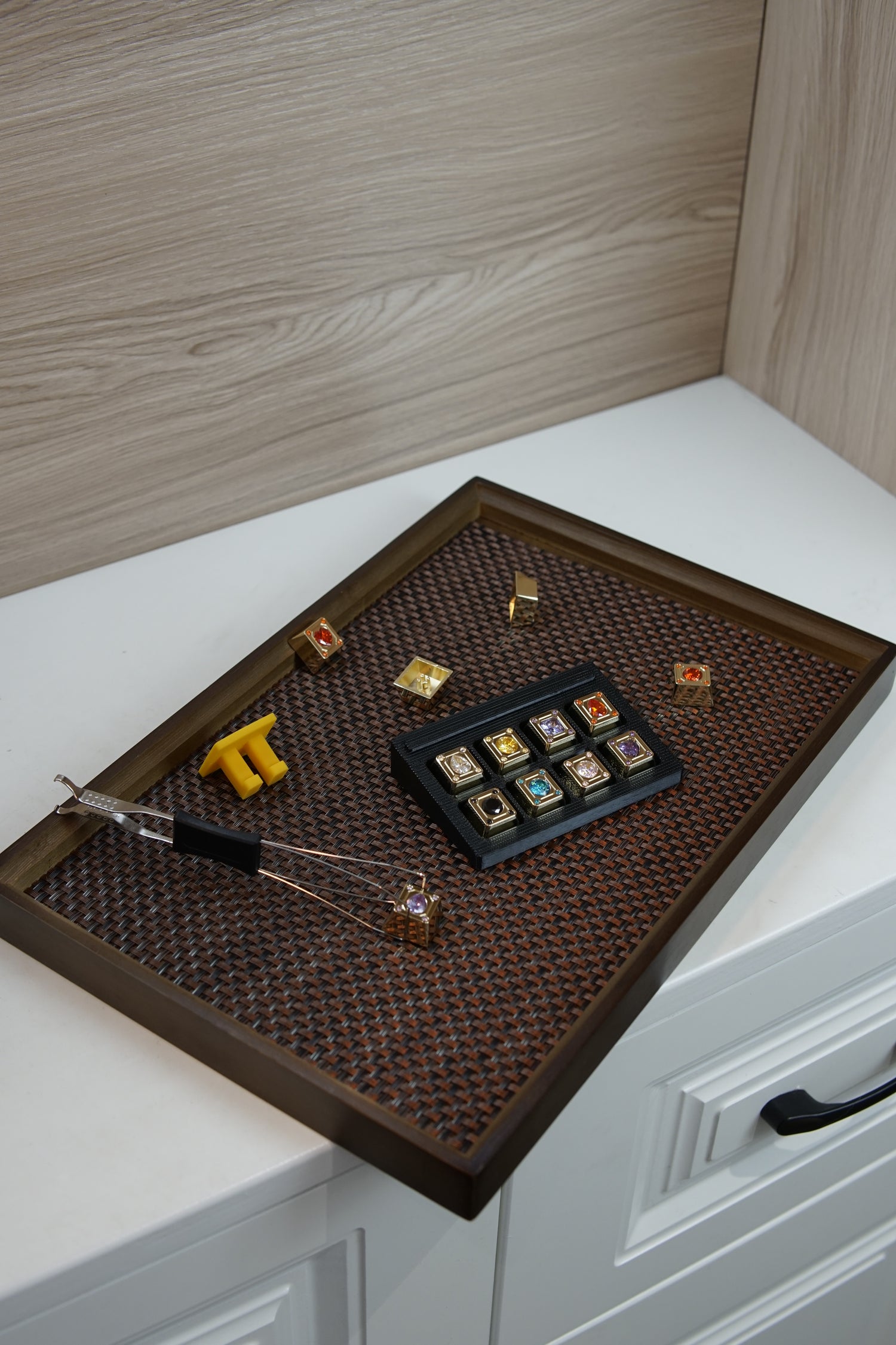 Diamond Star Theme, Imitation Diamond Metal Keycap Base Personalized Keycap Original Factory R4 Highly Decorative Keycap