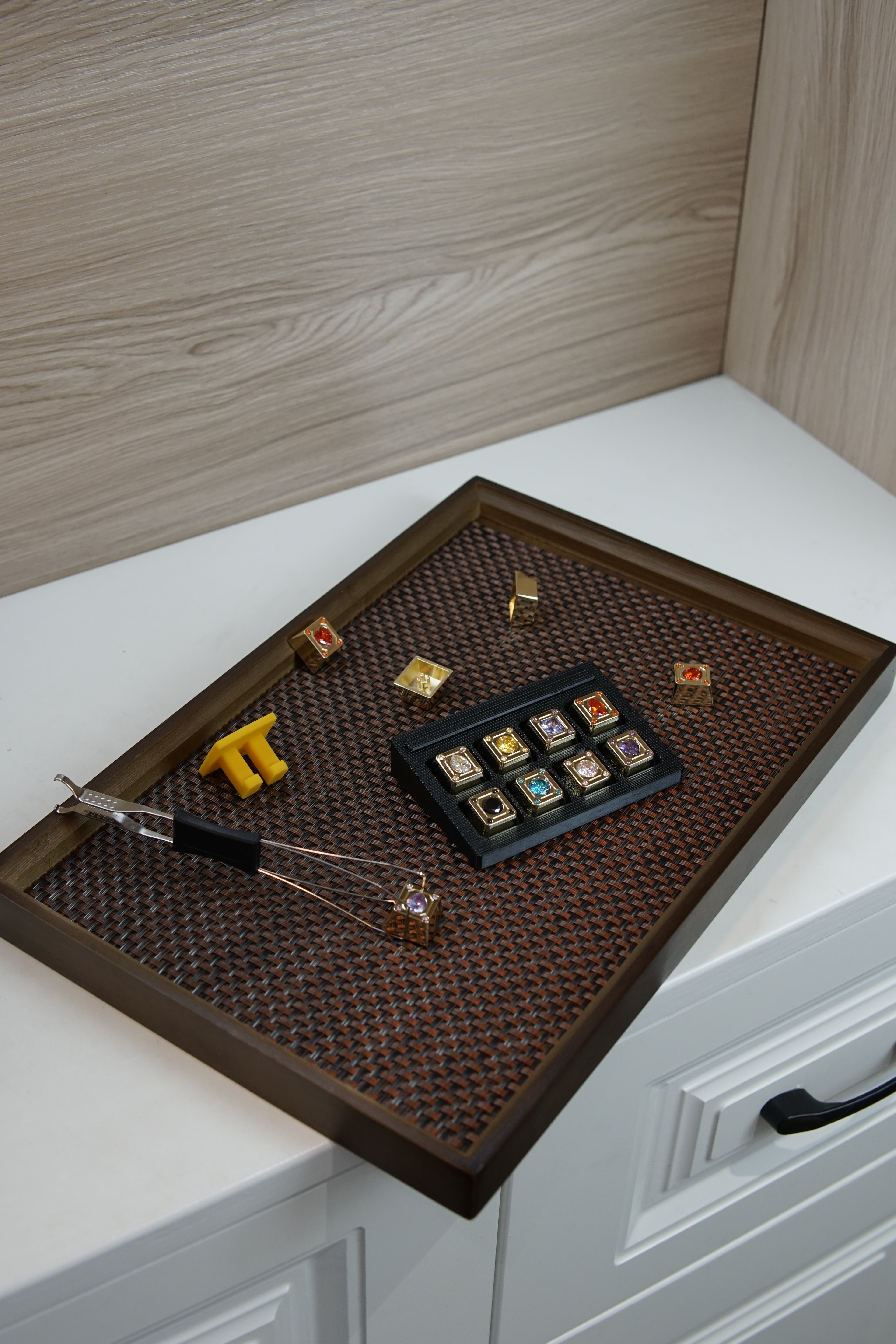 Diamond Star Theme, Imitation Diamond Metal Keycap Base Personalized Keycap Original Factory R4 Highly Decorative Keycap