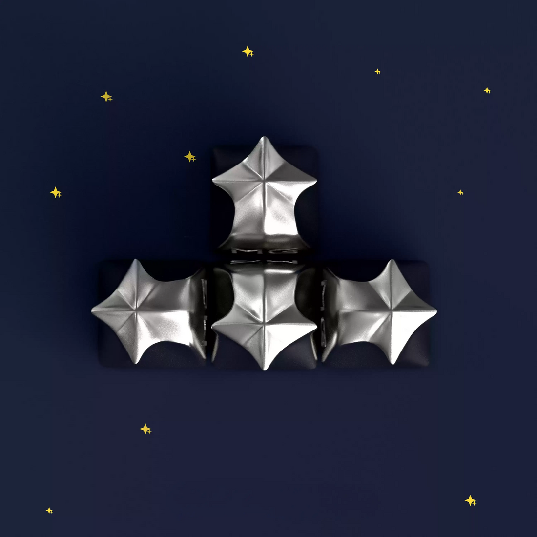 Star personalized keycaps, customized metal aluminum alloy keycaps, directional keys