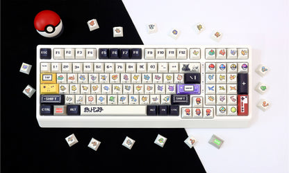 Original Pok é mon game keycap pixel wind mechanical keyboard cap PBT five sided thermal sublimation factory height