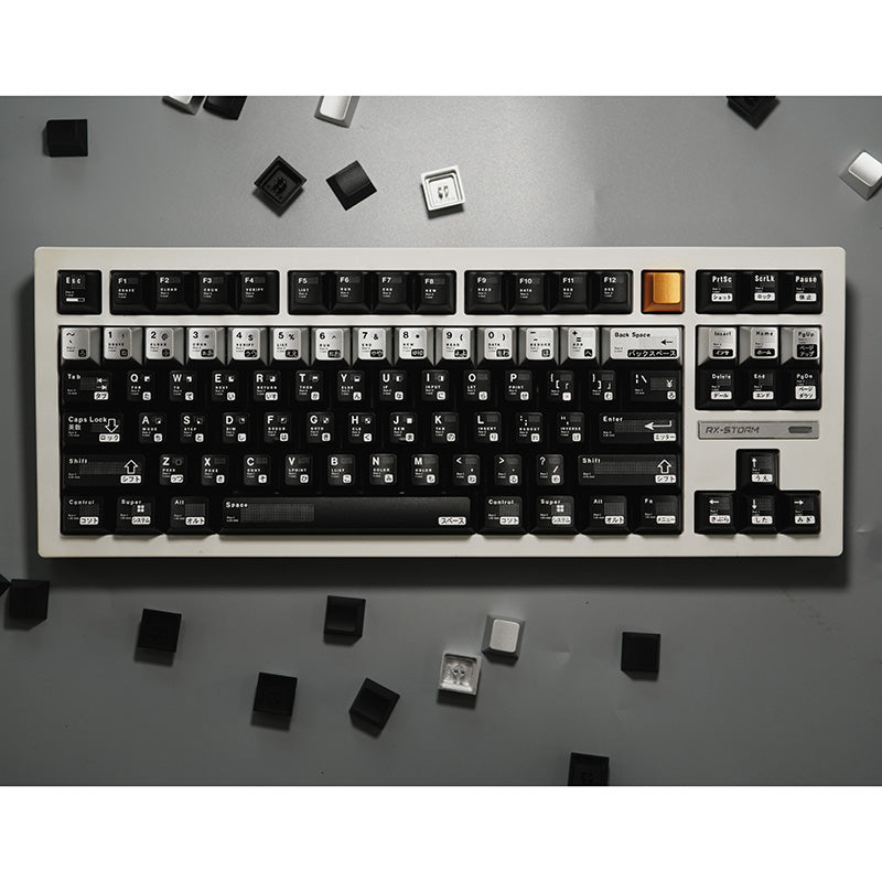 Parameterized aluminum alloy CNC keycap set, metal personalized keycap original factory height set