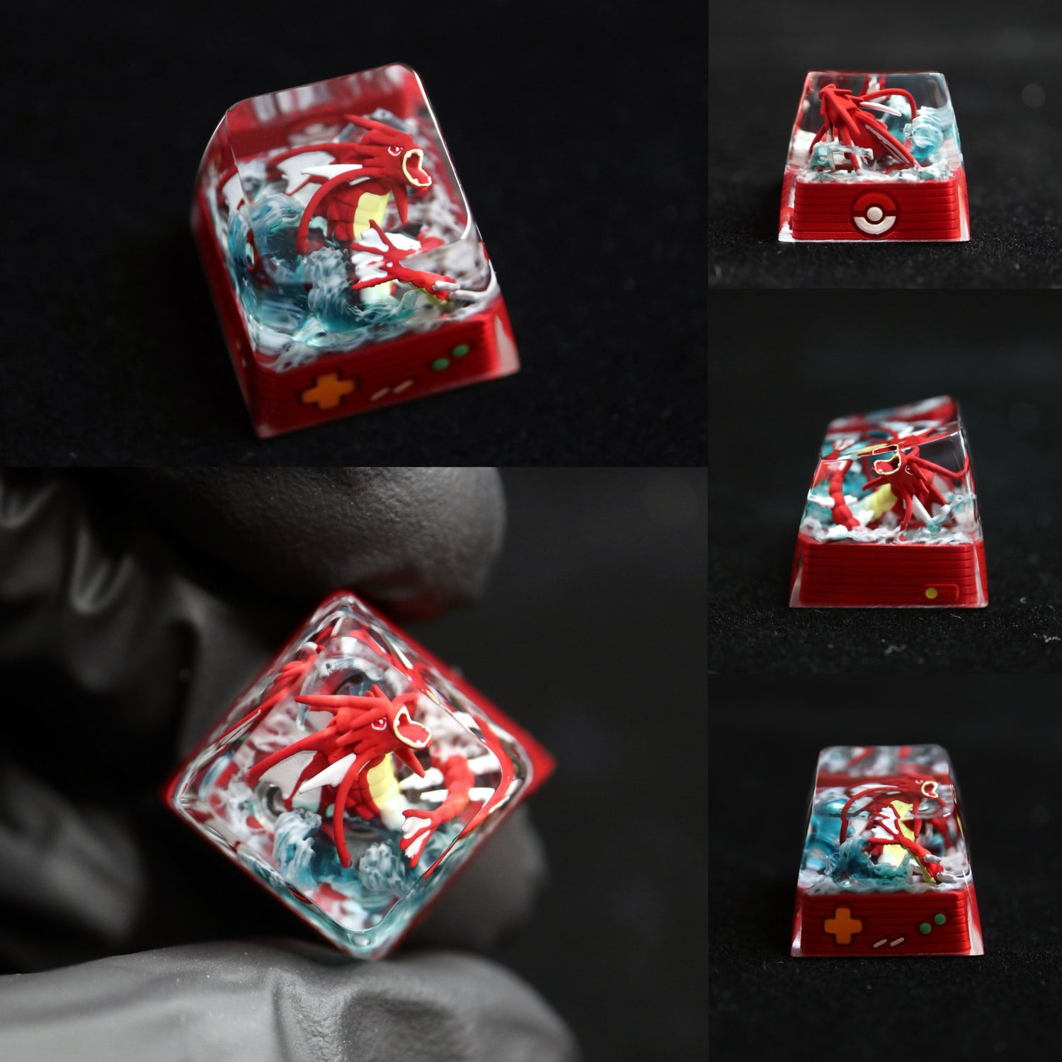 Pet Pok é mon Collection, Crystal Drops of Glue Material Artisankeycaps, Anime, Game, Culture, Creativity, Peripheral Decoration, Personalized Keycaps