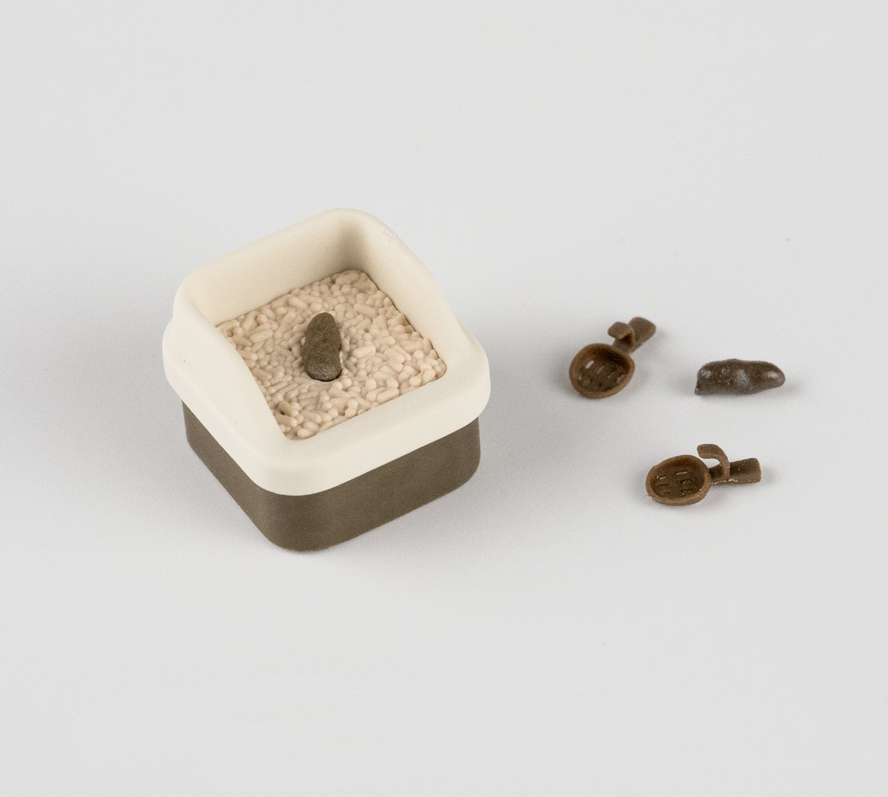 Cat litter box keycaps, personalized keycaps, mechanical keyboard peripherals, funny and creative keycaps