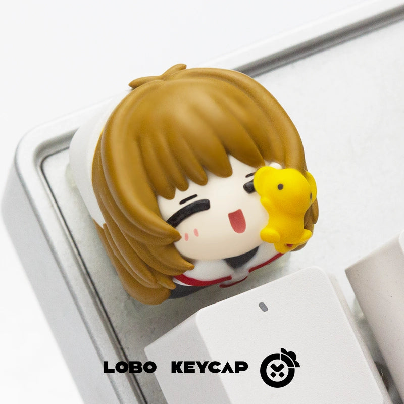 Magical Card Girl Sakura, KINOMOTO SAKURA, multi-color resin molded decorative keycaps.