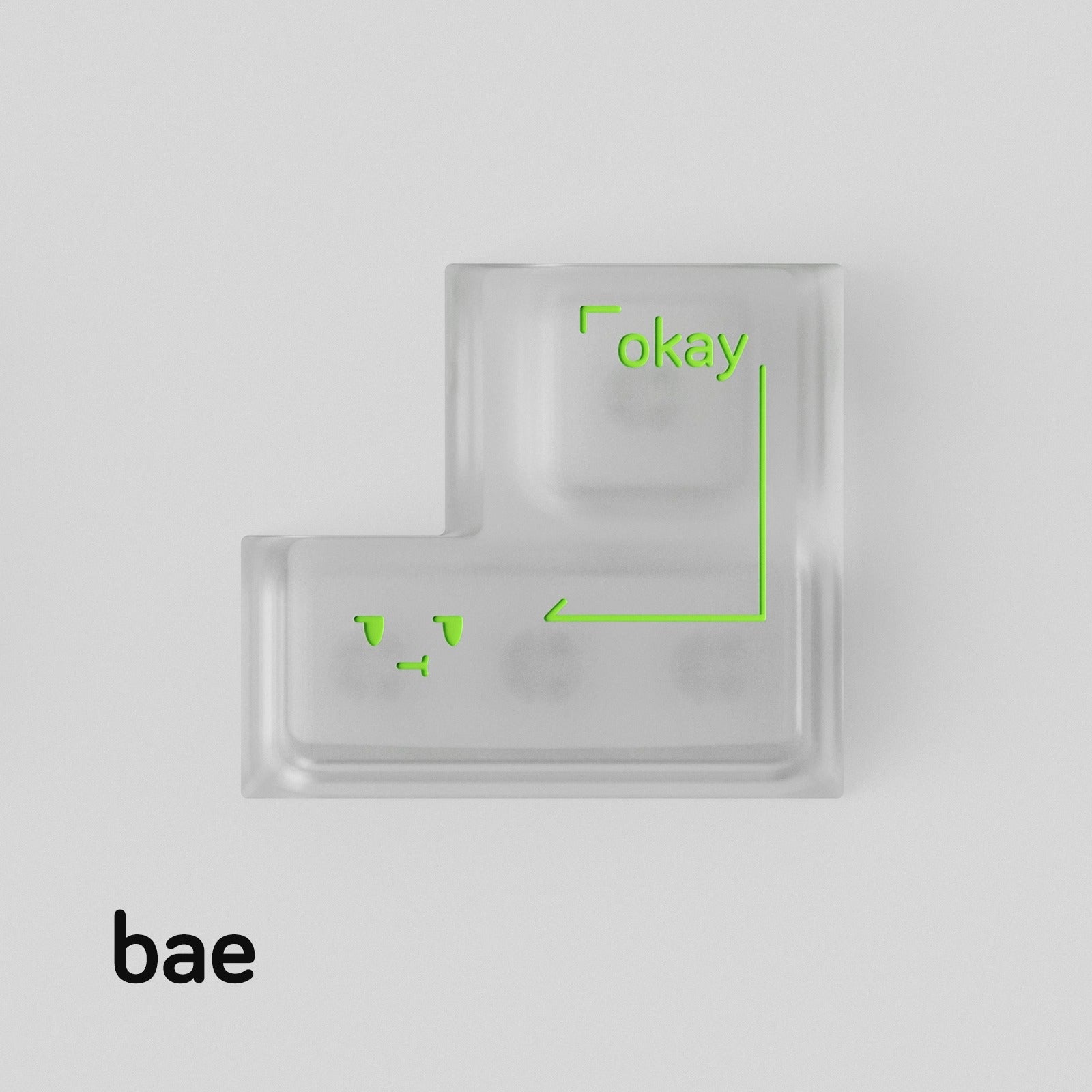 Simple smiley face expression personalized PC metal keycap smiley face customization mechanical keyboard customization keycap