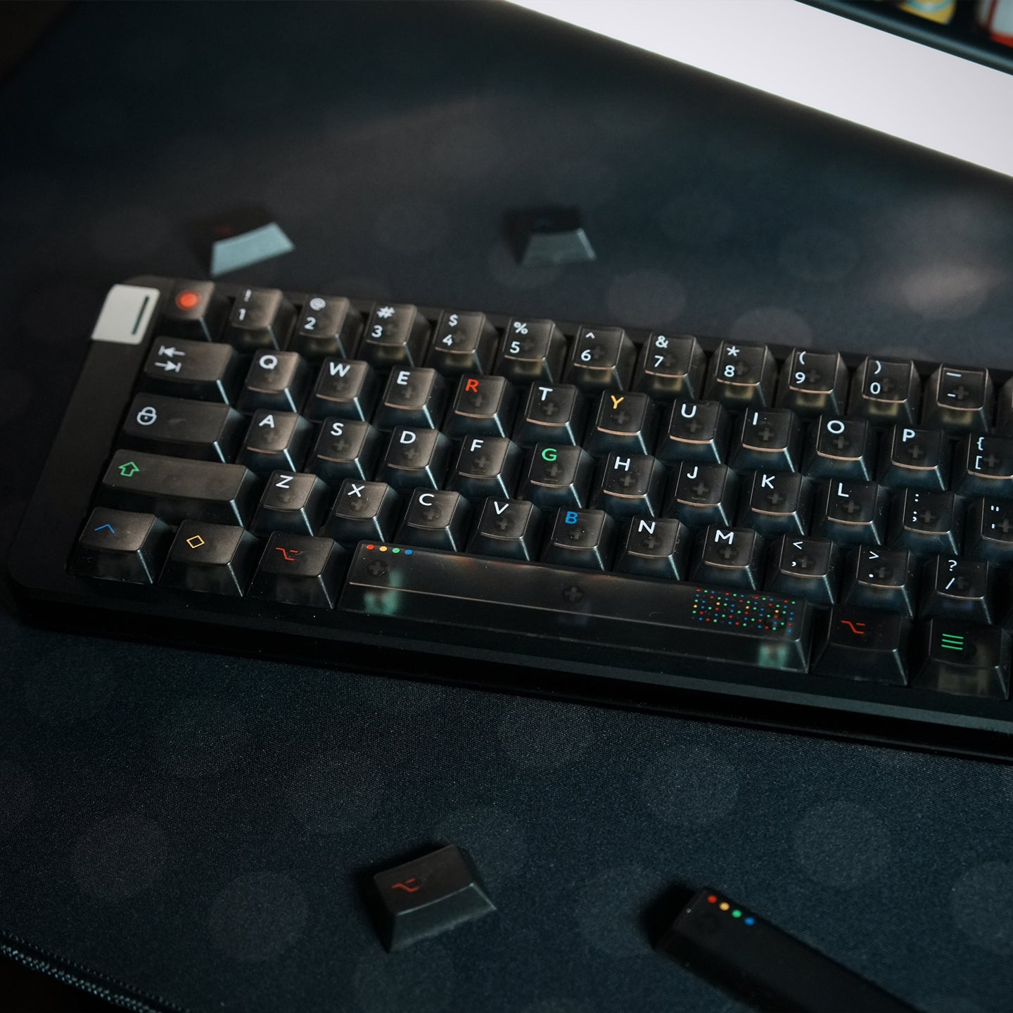 Black light fog transparent mechanical keyboard keycap UV printing factory height 122 keys