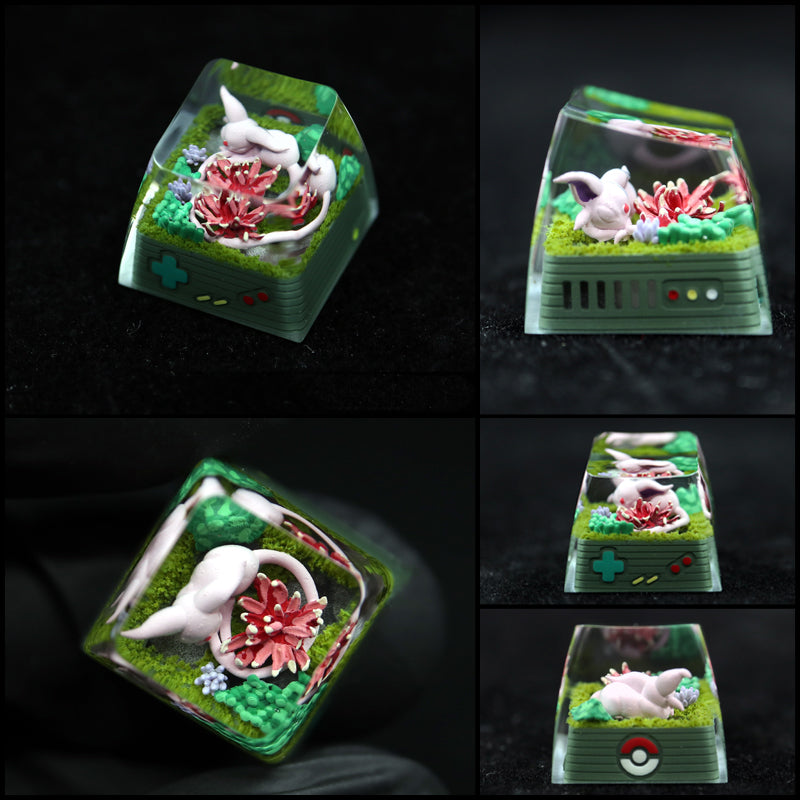 Pet Pok é mon Collection, Crystal Drops of Glue Material Artisankeycaps, Anime, Game, Culture, Creativity, Peripheral Decoration, Personalized Keycaps