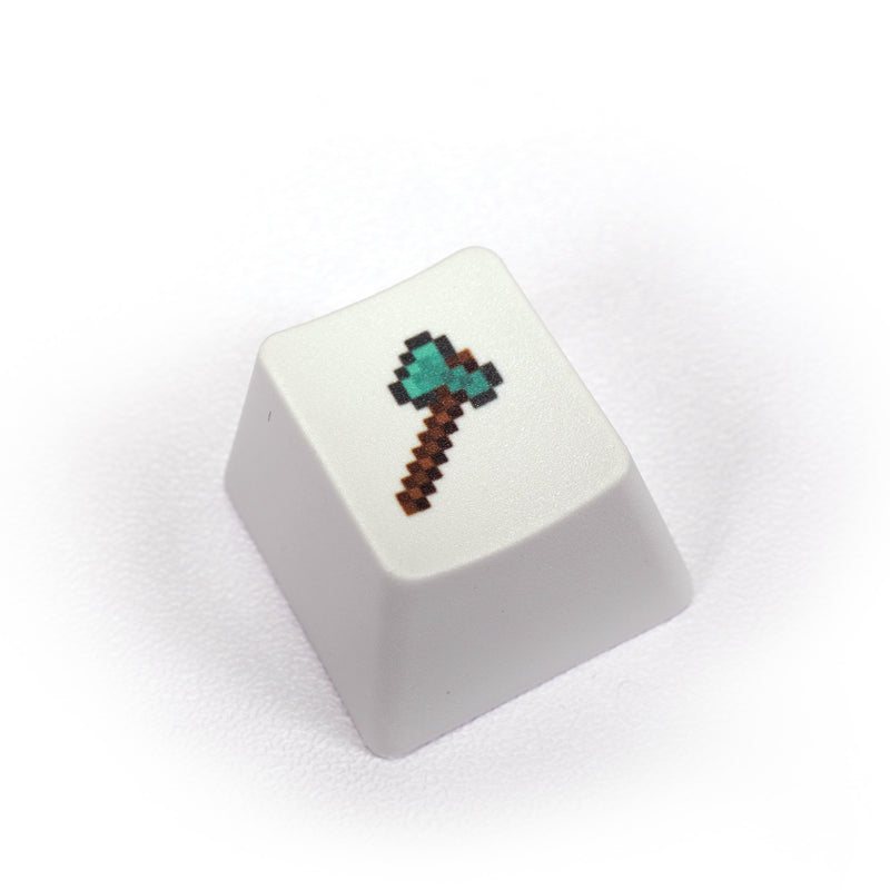 Minecraft， Pixel style prop, PBT sublimation process single personalized pattern keycap