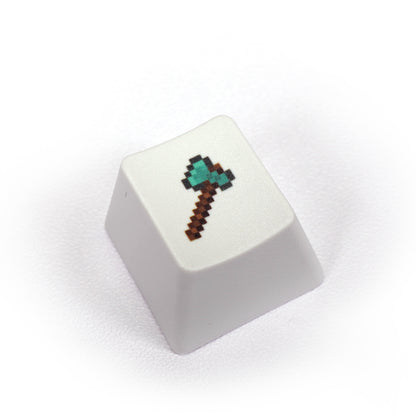 Minecraft， Pixel style prop, PBT sublimation process single personalized pattern keycap