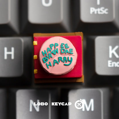 Harry Potter cake rotatable keycaps, multi-color molded resin mechanical keycaps, personalized and customized keycaps