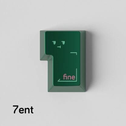 Simple smiley face expression personalized PC metal keycap smiley face customization mechanical keyboard customization keycap