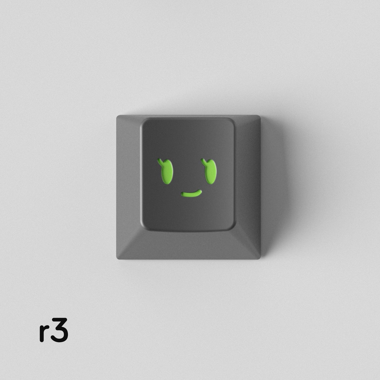 Simple smiley face expression personalized PC metal keycap smiley face customization mechanical keyboard customization keycap
