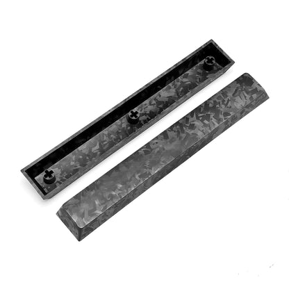 Really Carbon fiber, made with genuine carbon powder pressing process, with a frosted feel, anti slip and non oiling personalized keycap set