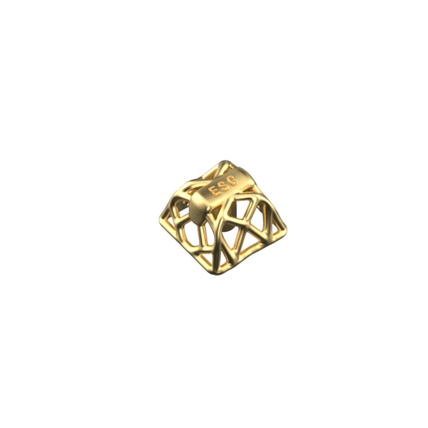 Imitation metal texture, hollow design, resin material, mechanical keyboard decorative keycaps with metal texture and personalized paint surface.