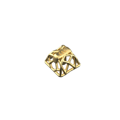 Imitation metal texture, hollow design, resin material, mechanical keyboard decorative keycaps with metal texture and personalized paint surface.