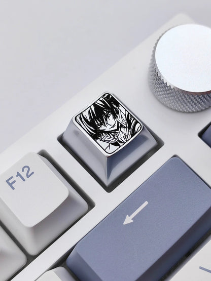 CODE GEASS Lelouch of the Rebellion，C.C.， Zinc alloy personalized keycaps, anime keycaps, mechanical keyboard decorative keycaps