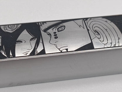 Naruto, Akatsuki member, metal space personalized keycaps, anime game character peripheral decorative keycaps.