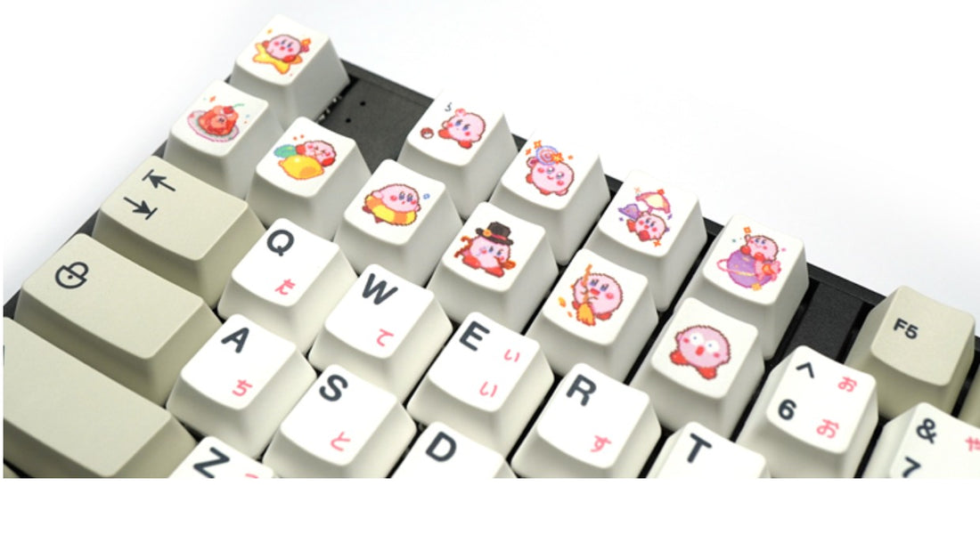Star Kirby, Heat Sublimation Personalized Pattern 1U, PTB Material Personalized Decorative Keycap Set