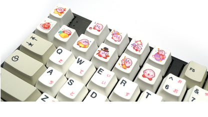 Star Kirby, Heat Sublimation Personalized Pattern 1U, PTB Material Personalized Decorative Keycap Set