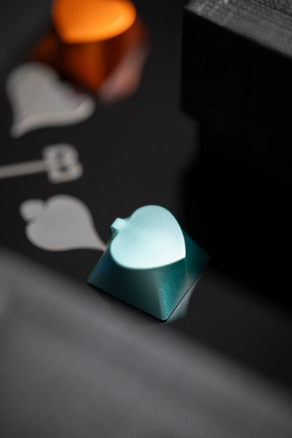 Poker directional keys 3D curved CNC aluminum alloy metal personalized keycaps
