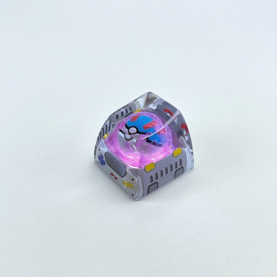 Pok é mon, Pok é Ball series, Crystal drops of glue material personalized keycaps artisankeycaps decorative keycaps