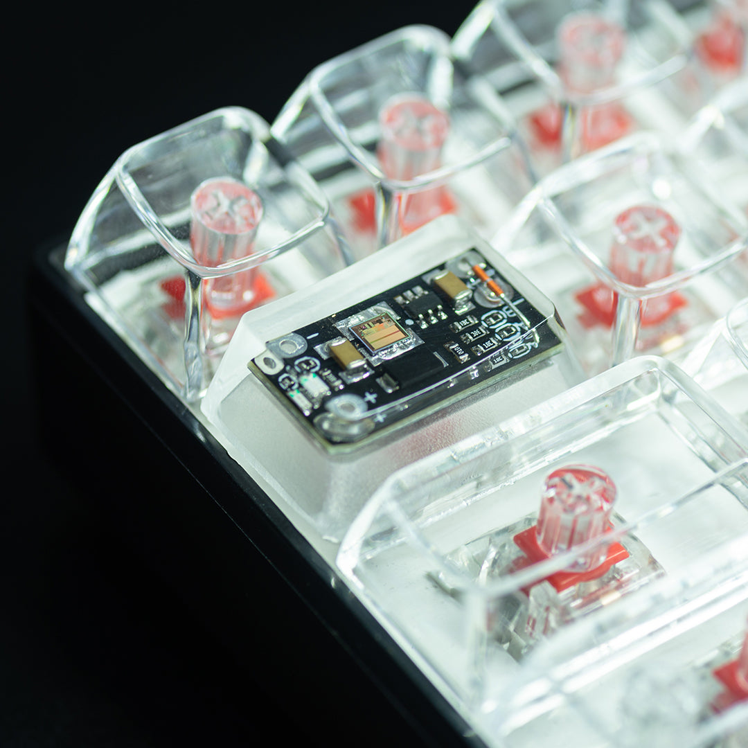 Circuit board design personalized keycaps Crystal drops of glue sealing circuit board decorative keycaps